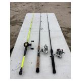 3 Fishing Poles