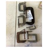 Various Sized "C" Clamps