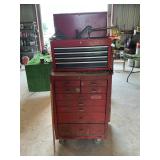 9 DRAWER PROTO ROLLING TOOLBOX W/ASSORTED TOOLS