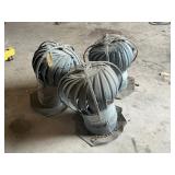 (3) ROOF TURBINE VENTS