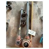 (2) PIPE THREADERS WITH ATTACHMENTS