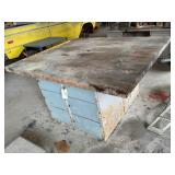 LARGE WORKSHOP TABLE WITH STORAGE 54.5 x 64 x 33.5