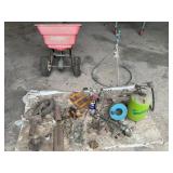 FERTILIZER SPREADER, SPRINKLER AND MORE