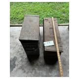 (2) METAL AMMO BOXES