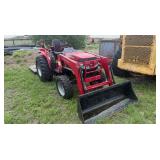 MAHINDRA 1626H TRACTOR W/ LOADER W/SHREDDER