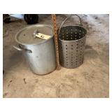 (2) STAINLESS POTS