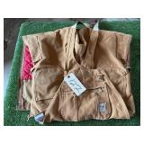 CARHARTT FR INSULATED BIB COVERALLS SIZE LARGE