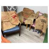(19) DECORATIVE VINTAGE BURLAP BAG