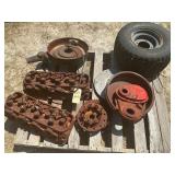HEADS, HUB PARTS AND TIRE