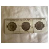 (3) BARBER 50 CENTS