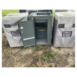 (3)  BOXES W/ KEYS,CAN BE USED FOR STORING TOOLS