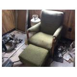 Antique Chair and Foot Stool