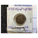 1858 flying Eagle Cent