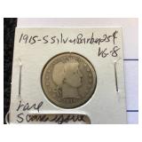 1915–S Barber 25 Cent