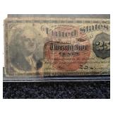 US Civil War 25 Cent Note - Washington