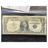 1957-B US Blue Seal Silver Certificate