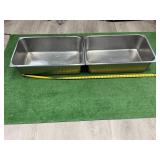 2- STAINLESS STEEL PANS