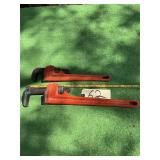 (2) RIGID PIPE WRENCHES 18" AND 14"