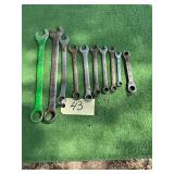 (10) COMBINATION OPEN WRENCHES