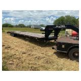 2008 X-CEL FLATBED TANDEM AXLE DOVETAIL TRAILER