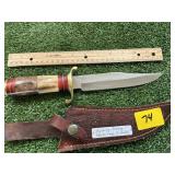 CHIPAWAY CUTTERY BOWIE KNIFE W/SHEATH