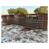 8 - FREESTANDING 2-5/8" CATTLE PANELS W/ 1 GATE
