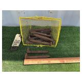 BASKET WITH RAILROAD SPIKES