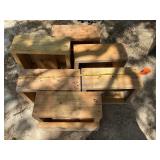 (6) WOOD BENCHES