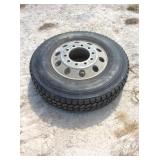 Bridgestone tire with aluminum rim