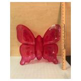 Pink Butterfly Divided Serving Tray