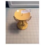 Yellow Butterfly Candle Holder