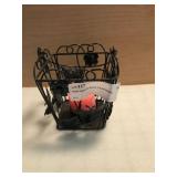 Metal Butterfly Basket Candle Holder