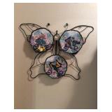 W.M.G. 3 Plate Butterfly Collection w/ Rack