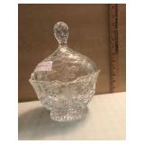 Cut Glass Pineapple Candy Bown w/ Lid