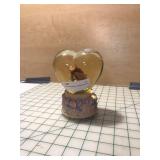 Heart Globe Music Box w/ Butterflies & Roses