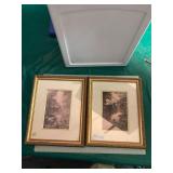 2 small R.C. Davis Magnolia Framed Prints