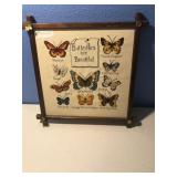 Butterflies are Beautiful Cross Stitch Wall