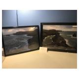 Framed Ocean Picture - Set of 2