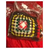 Multi-colored Crocheted Afghan