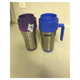 Purple/Blue Thermos Coffee Mugs