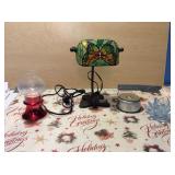 Candle Holders and Butterfly Lamp