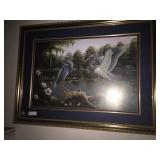 M. Lynn Blue Heron 1999 Framed Print