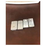 4 Zippo Lighters