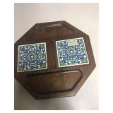 Hand Carved Hardwood Tray made in Japan