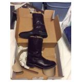 Size 10 Acme Black Cherry Roper Men