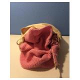 Canvas Bag og Pink Yarn & Partial Afghan