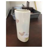 Pink Iris/Butterfly Vase