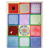 MIRIAM SCHAPIRO SCREEN PRINT HANDKERCHIEF