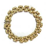 ITALIAN 14K YELLOW GOLD LINK BRACELET