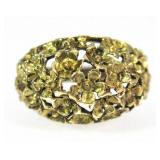 RING 14K GOLD FLOWER BOUQUET